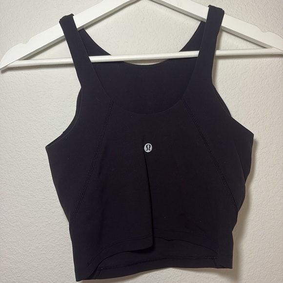 Lululemon Align High Neck Black Crop Black Tank Top size 2 - Picture 4 of 6